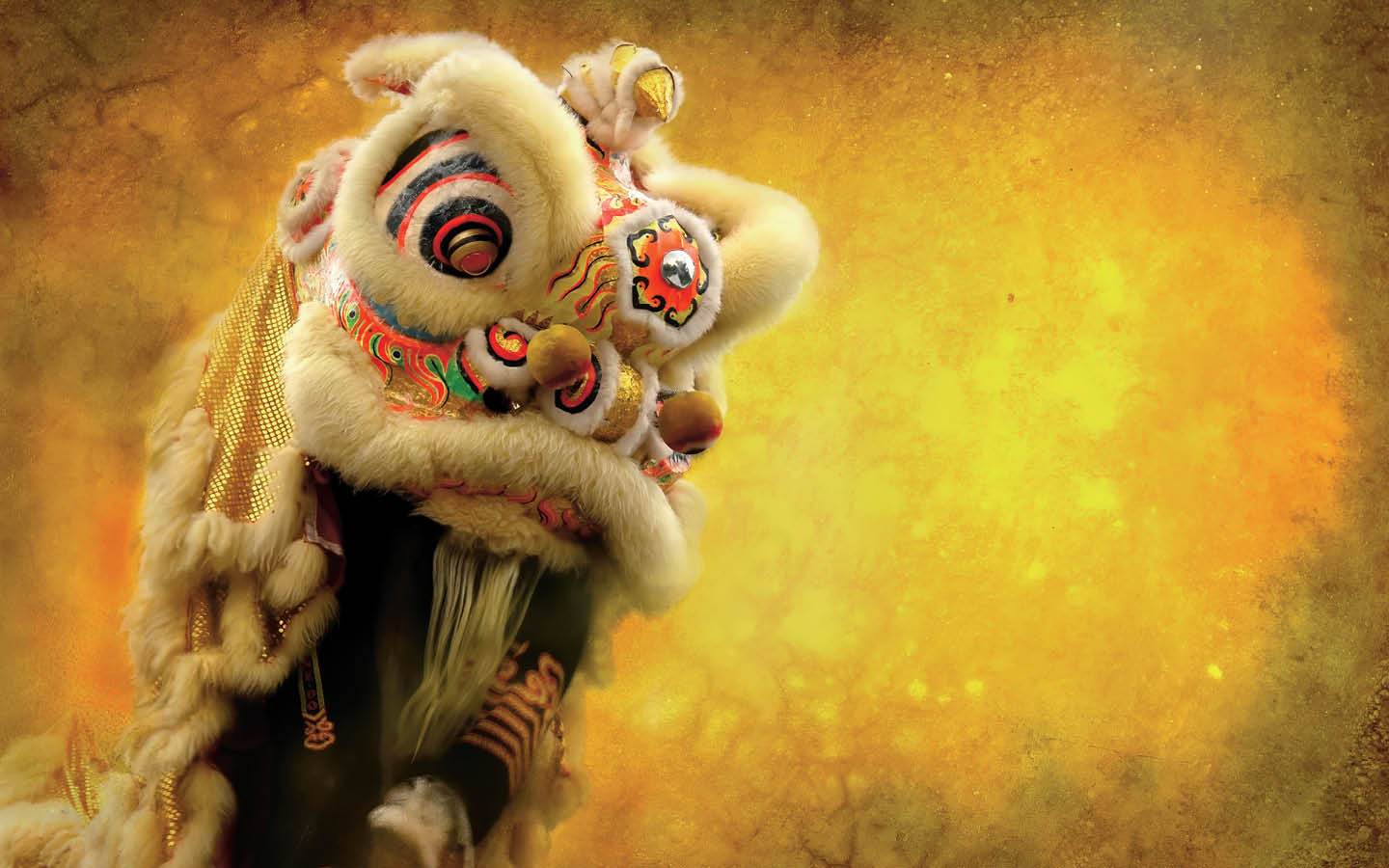 Image of a Chinese lion created for a parade