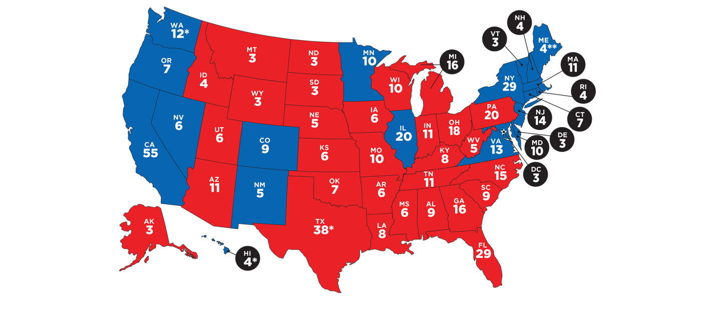 Electoral College Map 2022 Final Results 2073