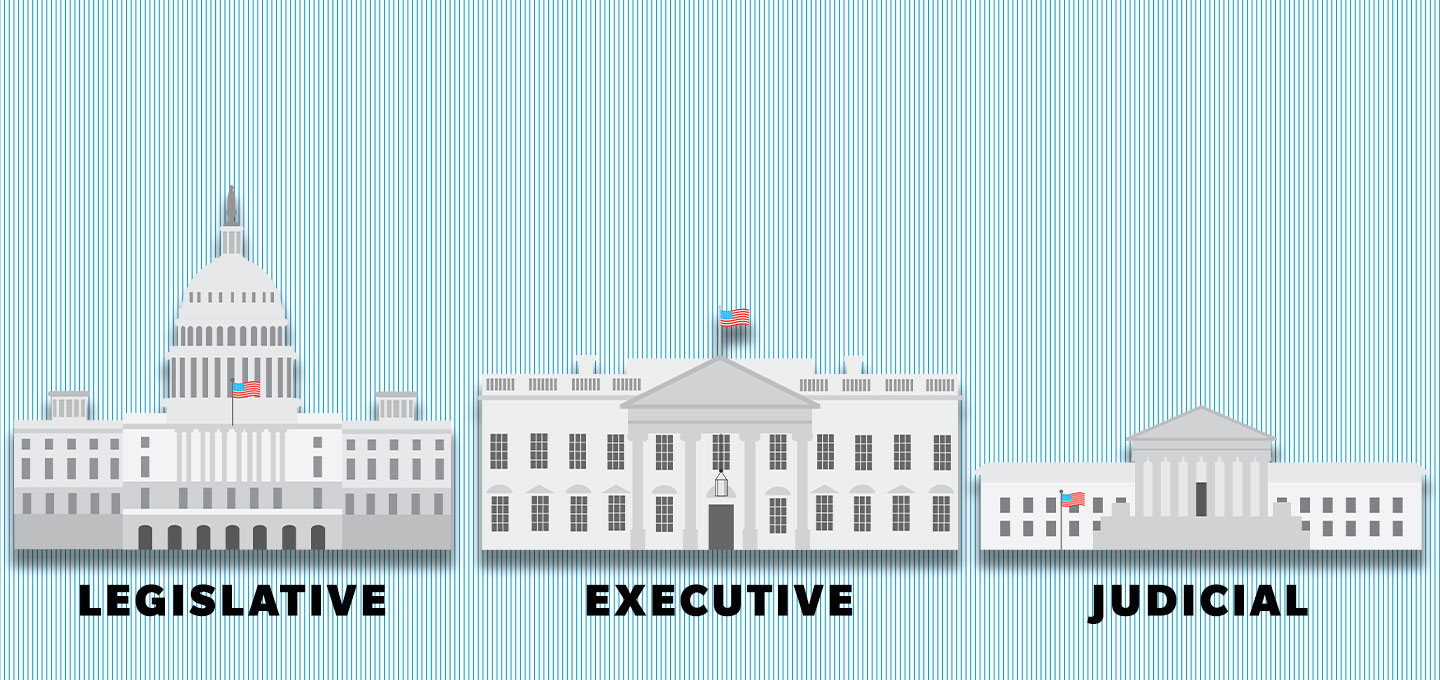 three branches of government chart