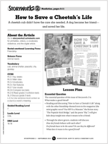 First page of a Storyworks 2 teaching guide